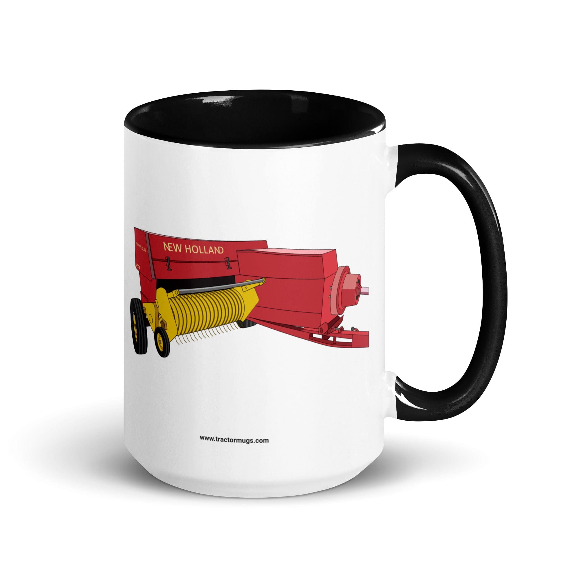 The Tractor Mugs Store Black / 15 oz New Holland 274 Square Baler | Mug with Color Inside Quality Farmers Merch