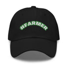 The Tractor Mugs Store Black #FARMER | Dad Hat Quality Farmers Merch