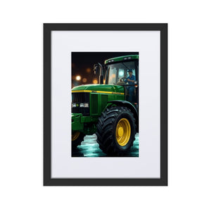 The Tractor Mugs Store Black John Deere 7710 | Framed Poster Quality Farmers Merch