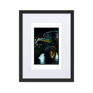 The Tractor Mugs Store Black John Deere 7710 | Framed Poster Quality Farmers Merch