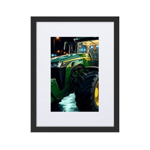 The Tractor Mugs Store Black John Deere 8R 410 | Framed Poster Quality Farmers Merch