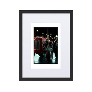 The Tractor Mugs Store Black Massey Ferguson 35X | Framed Poster Quality Farmers Merch