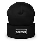 The Tractor Mugs Store Black OASIS Style 'Farmer' | Cuffed Beanie Quality Farmers Merch