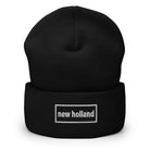 The Tractor Mugs Store Black OASIS Style 'New Holland" | Cuffed Beanie Quality Farmers Merch