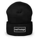 The Tractor Mugs Store Black OASIS Style 'Road Frontage' | Cuffed Beanie Quality Farmers Merch