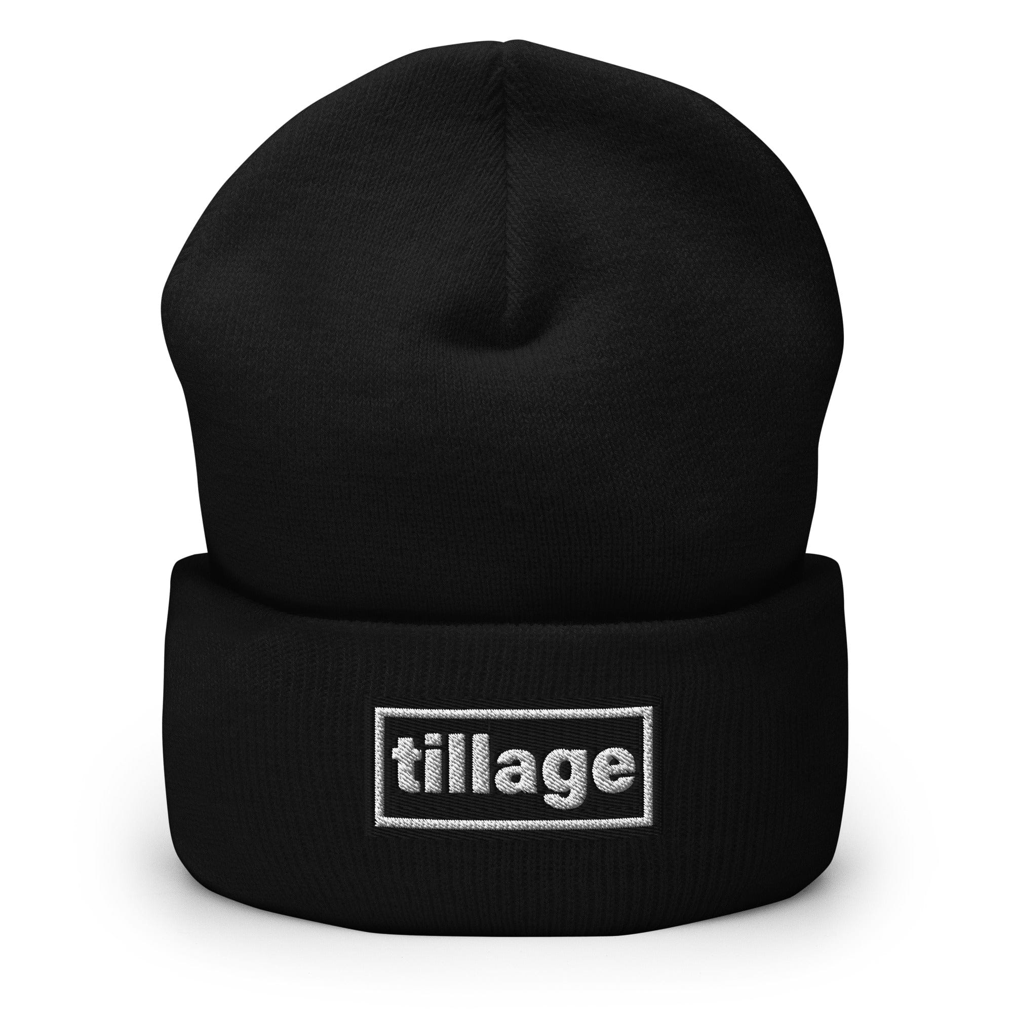 The Tractor Mugs Store Black OASIS Style 'Tillage' | Cuffed Beanie Quality Farmers Merch