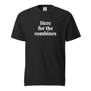 The Tractor Mugs Store Black / S Here for the Combines | Unisex Premium T-shirt Quality Farmers Merch