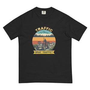 The Tractor Mugs Store Black / S Massey Ferguson 135 TRAFFIC WHAT TRAFFIC? Outdoor | Unisex Premium T-shirt Quality Farmers Merch