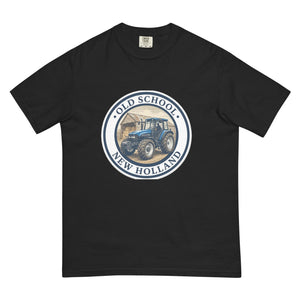 The Tractor Mugs Store Black / S New Holland TM 135 OLD SCHOOL NEW HOLLAND Engraving | Unisex Premium T-shirt Quality Farmers Merch