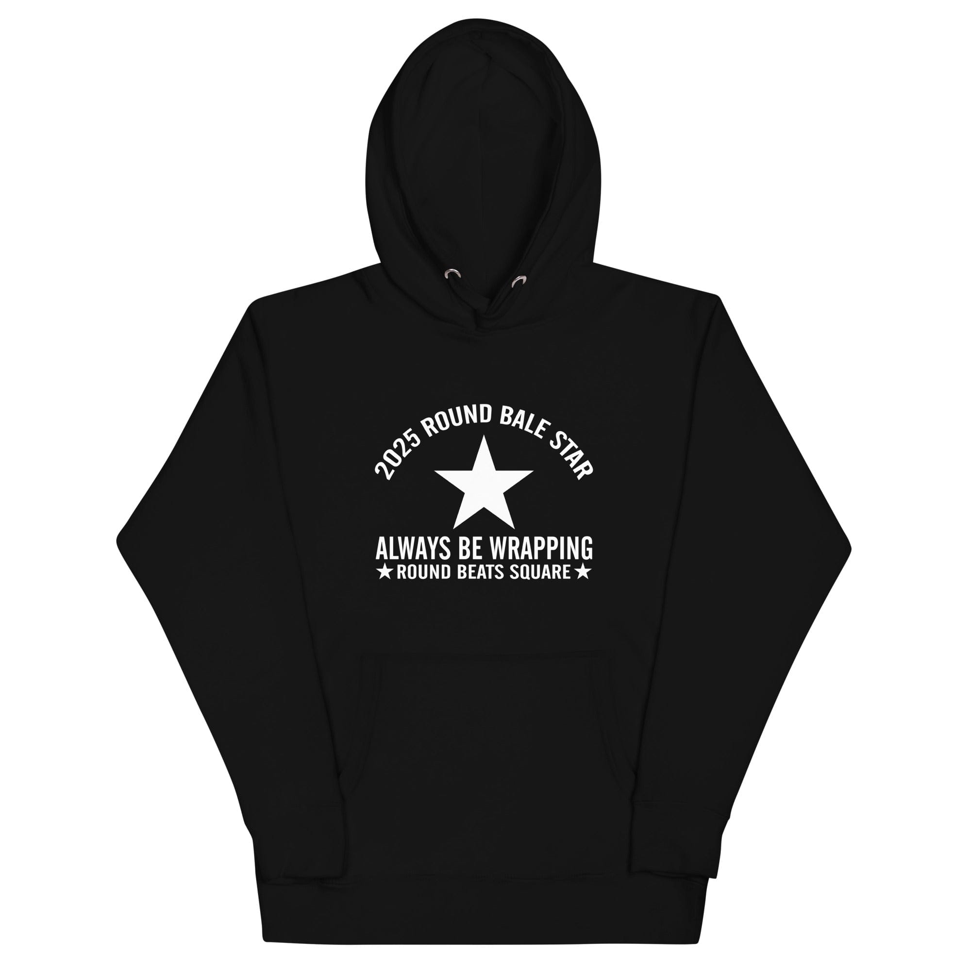 The Tractor Mugs Store Black / S Round Baler Star | Unisex Hoodie Quality Farmers Merch