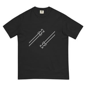 The Tractor Mugs Store Black / S Two Tractors + Tram Lines | Unisex Premium T-shirt Quality Farmers Merch