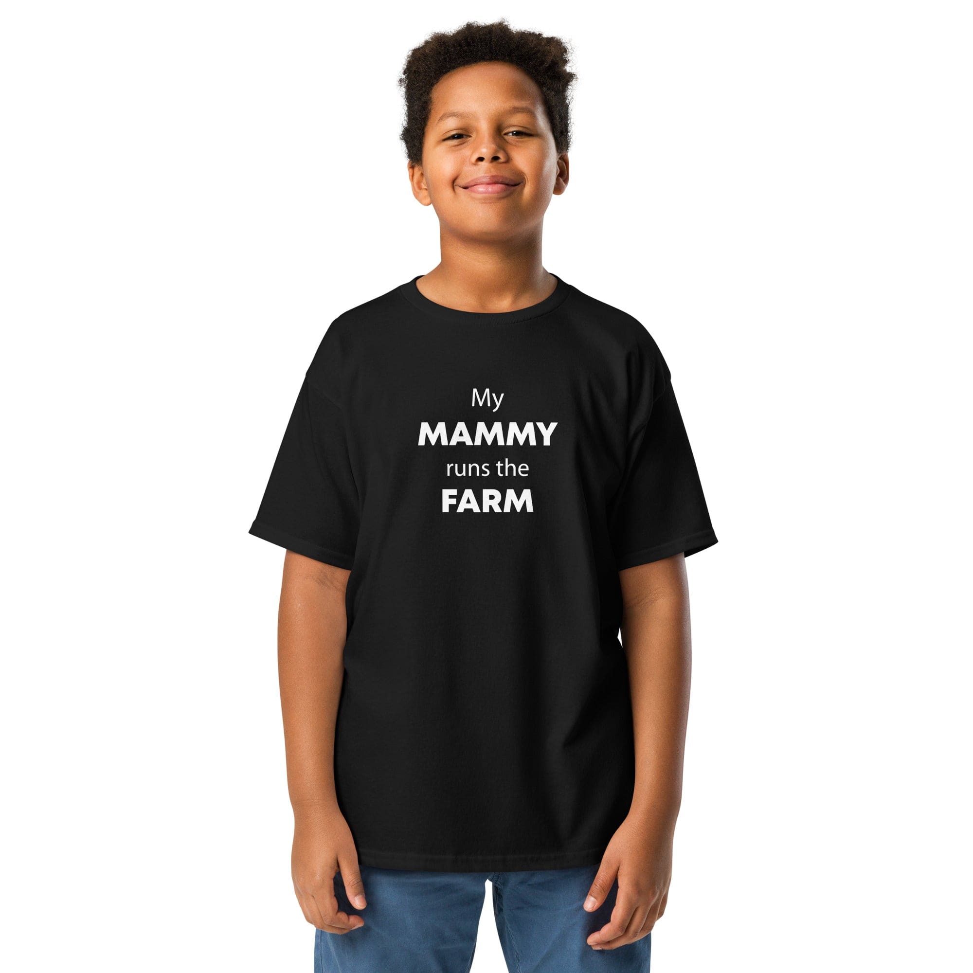 The Tractor Mugs Store Black / XS Mammy Runs the Farm | Youth Classic Tee Quality Farmers Merch