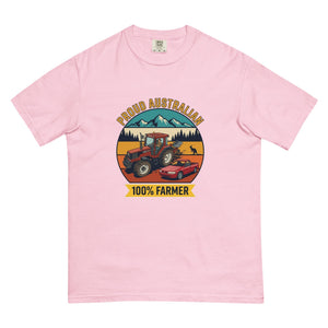 The Tractor Mugs Store Blossom FIATAGRI F140 PROUD AUSTRALIAN 100% FARMER Outdoor | Unisex Premium T-shirt Quality Farmers Merch