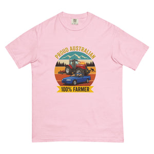 The Tractor Mugs Store Blossom Massey Ferguson 6480 PROUD AUSTRALIAN 100% FARMER Outdoor | Unisex Premium T-shirt Quality Farmers Merch