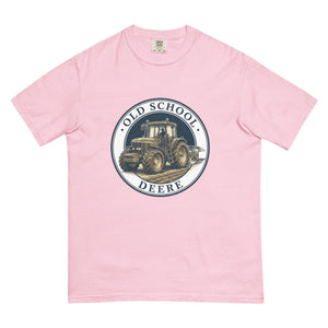 The Tractor Mugs Store Blossom / S John Deere 7810 OLD SCHOOL DEERE Engraving | Unisex Premium T-shirt Quality Farmers Merch