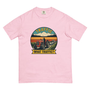 The Tractor Mugs Store Blossom / S Massey Ferguson 35X TRAFFIC WHAT TRAFFIC? Outdoor | Unisex Premium T-shirt Quality Farmers Merch