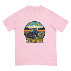 The Tractor Mugs Store Blossom / S New Holland TM 135 TRAFFIC WHAT TRAFFIC? Outdoor | Unisex Premium T-shirt Quality Farmers Merch
