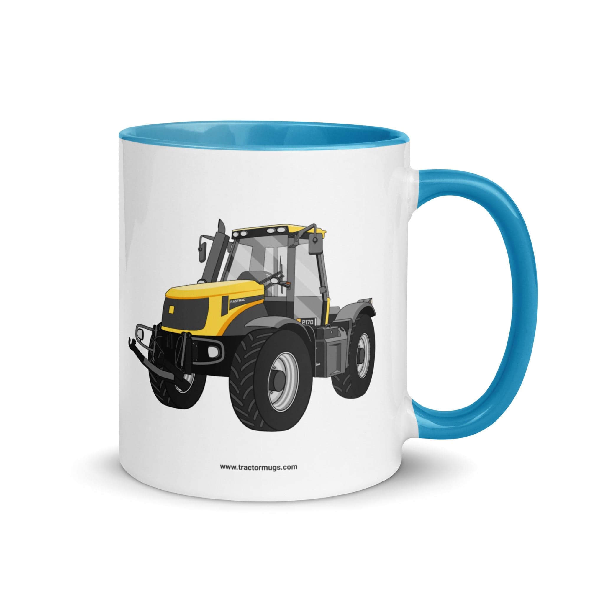 The Tractor Mugs Store Blue / 11 oz JCB Fastrac 2170 | Mug with Color Inside Quality Farmers Merch