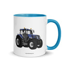 The Tractor Mugs Store Blue / 11 oz New Holland T8 435 | Mug with Color Inside Quality Farmers Merch
