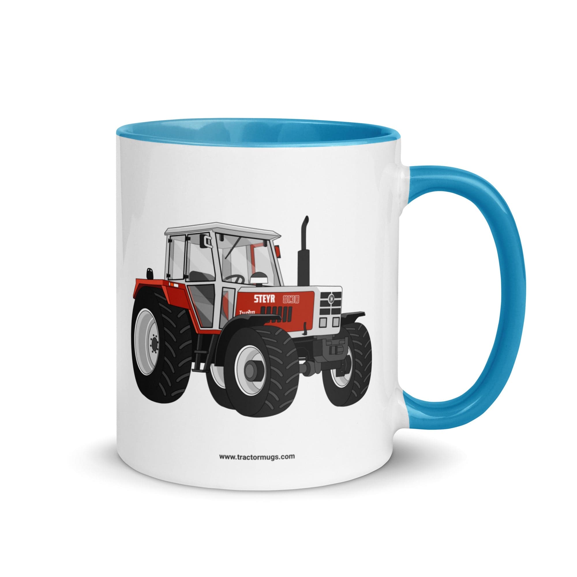 The Tractor Mugs Store Blue / 11 oz Steyr 8130 | Mug with Color Inside Quality Farmers Merch