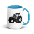 The Tractor Mugs Store Blue / 15 oz Case IH 195 CVX Black | Mug with Color Inside Quality Farmers Merch
