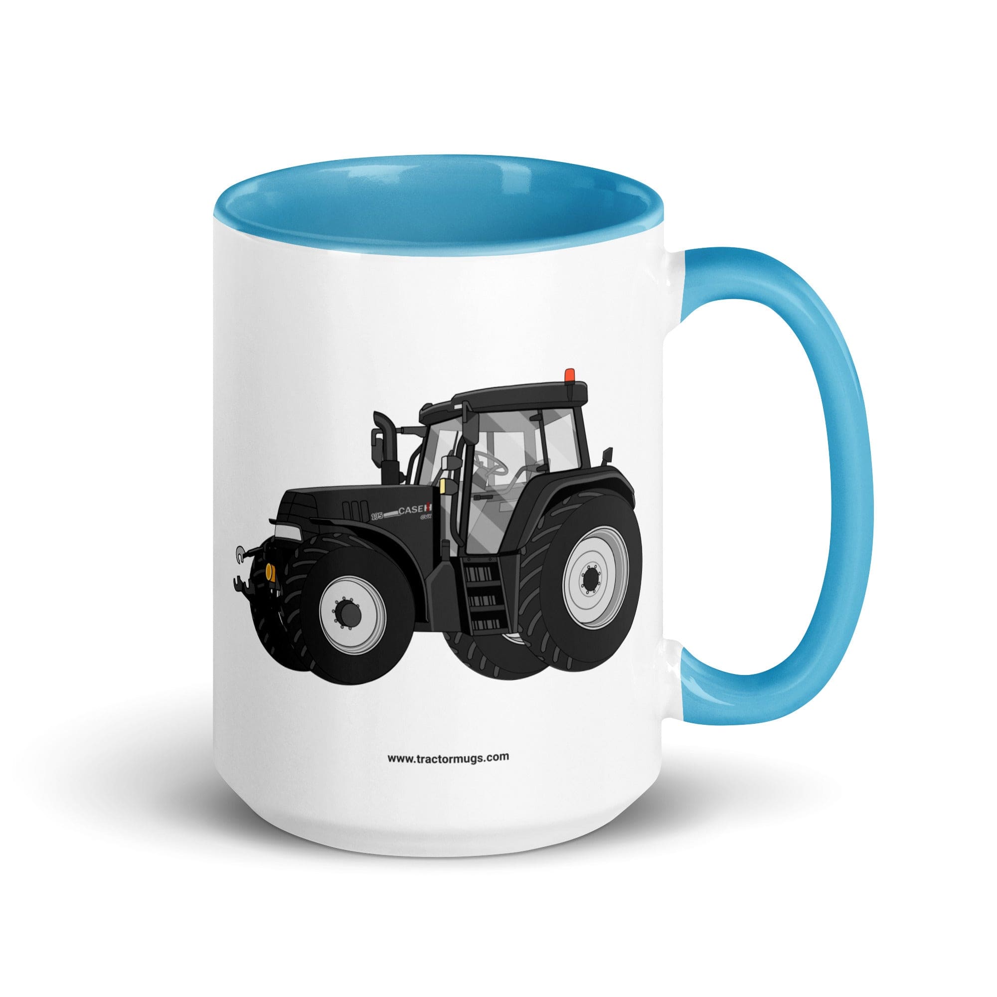 The Tractor Mugs Store Blue / 15 oz Case IH 195 CVX Black | Mug with Color Inside Quality Farmers Merch