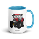 The Tractor Mugs Store Blue / 15 oz Case IH Maxxum 145 | Mug with Color Inside Quality Farmers Merch