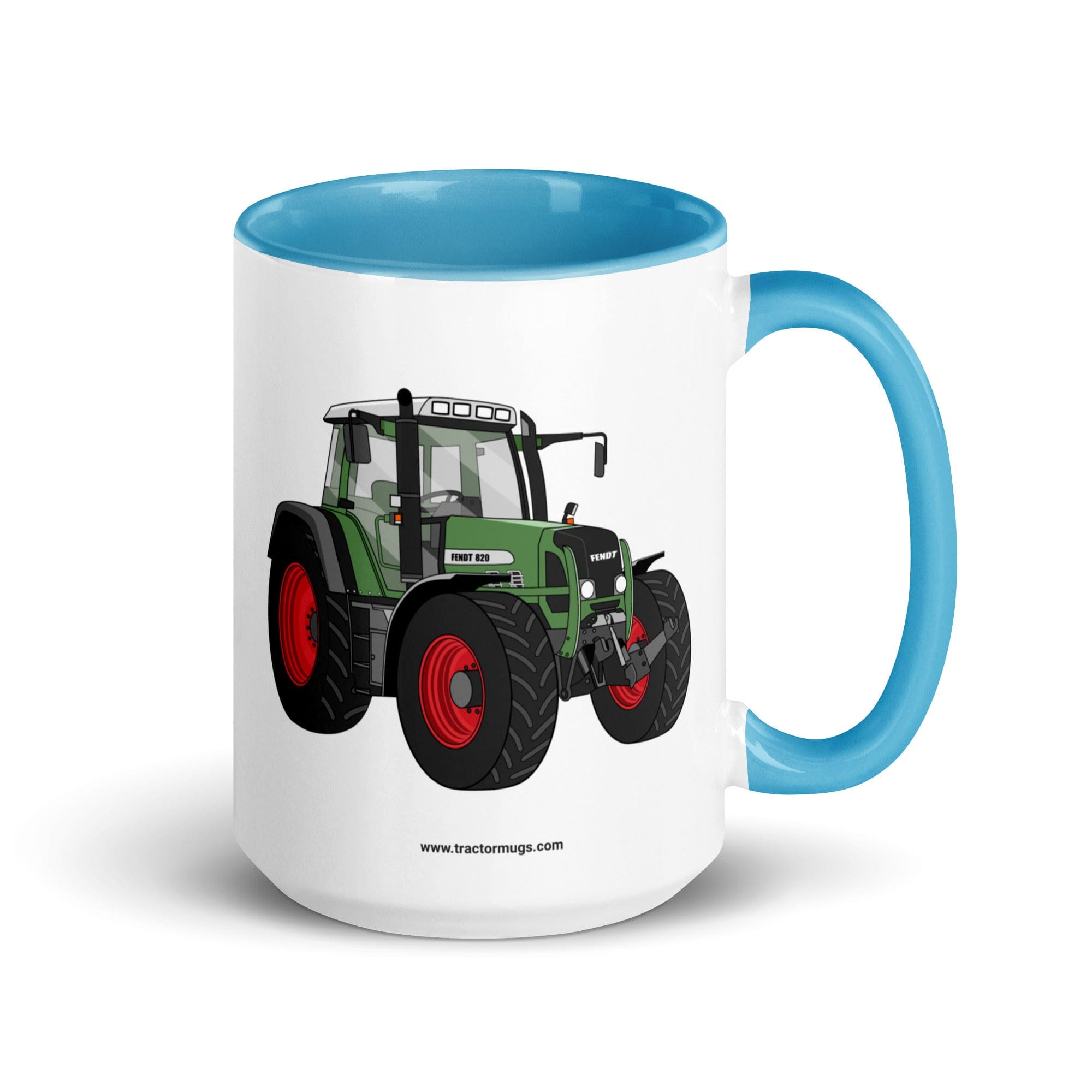 The Tractor Mugs Store Blue / 15 oz Fendt 820 VArio TMS | Mug with Color Inside Quality Farmers Merch
