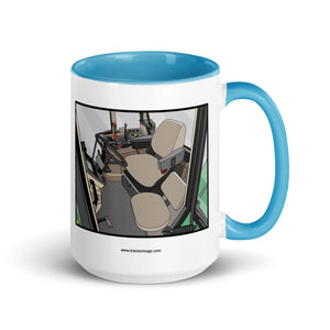 The Tractor Mugs Store Blue / 15 oz John Deere 7810 Cabin | Mug with Color Inside Quality Farmers Merch