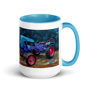 The Tractor Mugs Store Blue / 15 oz Porsche Diesel A111 Splash Art | Mug with Color Inside Quality Farmers Merch