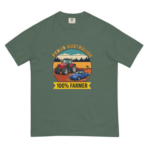 The Tractor Mugs Store Blue Spruce Massey Ferguson 6480 PROUD AUSTRALIAN 100% FARMER Outdoor | Unisex Premium T-shirt Quality Farmers Merch