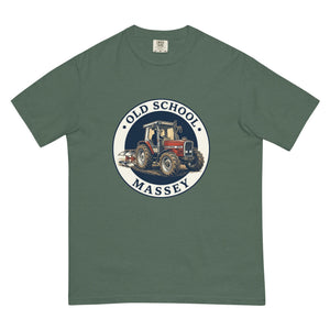 The Tractor Mugs Store Blue Spruce / S Massey Ferguson 3075 OLD SCHOOL MASSEY Engraving | Unisex Premium T-shirt Quality Farmers Merch