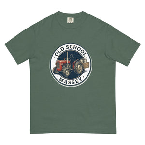 The Tractor Mugs Store Blue Spruce / S Massey Ferguson 35X OLD SCHOOL MASSEY Engraving | Unisex Premium T-shirt Quality Farmers Merch