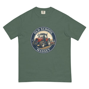 The Tractor Mugs Store Blue Spruce / S Massey Ferguson 6480 OLD SCHOOL MASSEY Engraving | Unisex Premium T-shirt Quality Farmers Merch