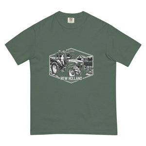 The Tractor Mugs Store Blue Spruce / S New Holland TM 135 OLD SCHOOL NEW HOLLAND Moose | Unisex Premium T-shirt Quality Farmers Merch
