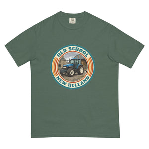 The Tractor Mugs Store Blue Spruce / S New Holland TM 135 OLD SCHOOL NEW HOLLAND Retro | Unisex Premium T-shirt Quality Farmers Merch