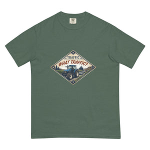 The Tractor Mugs Store Blue Spruce / S New Holland TM 135 TRAFFIC WHAT TRAFFIC? Heritage | Unisex Premium T-shirt Quality Farmers Merch