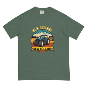 The Tractor Mugs Store Blue Spruce / S New Holland TM 155 OLD SCHOOL NEW HOLLAND Outdoor | Unisex Premium T-shirt Quality Farmers Merch
