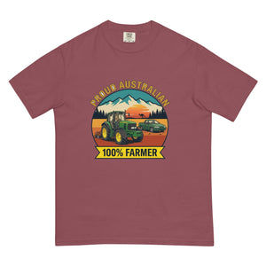 The Tractor Mugs Store Brick John Deere 6930 PROUD AUSTRALIAN 100% FARMER Outdoor | Unisex Premium T-shirt Quality Farmers Merch