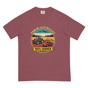 The Tractor Mugs Store Brick Massey Ferguson 3075 PROUD AUSTRALIAN 100% FARMER Outdoor | Unisex Premium T-shirt Quality Farmers Merch