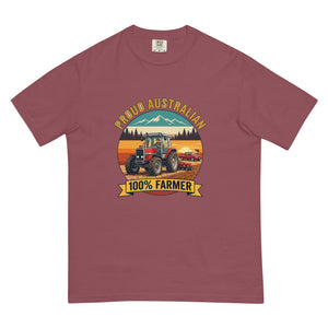 The Tractor Mugs Store Brick Massey Ferguson 3075 PROUD AUSTRALIAN 100% FARMER Outdoor | Unisex Premium T-shirt Quality Farmers Merch