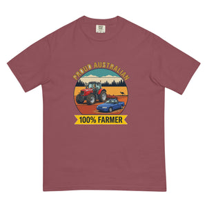 The Tractor Mugs Store Brick Massey Ferguson 6480 PROUD AUSTRALIAN 100% FARMER Outdoor | Unisex Premium T-shirt Quality Farmers Merch