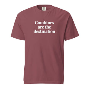 The Tractor Mugs Store Brick / S Combines Are the Destination | Unisex Premium T-shirt Quality Farmers Merch