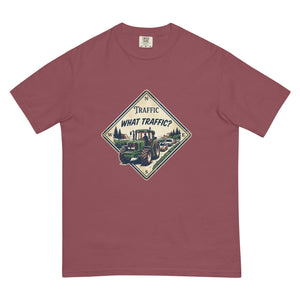 The Tractor Mugs Store Brick / S John Deere 6930 TRAFFIC WHAT TRAFFIC? Heritage | Unisex Premium T-shirt Quality Farmers Merch