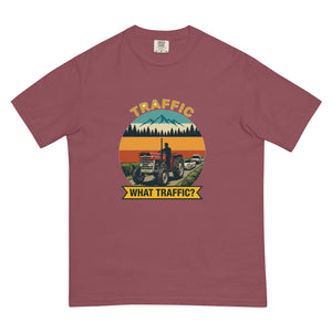 The Tractor Mugs Store Brick / S Massey Ferguson 135 TRAFFIC WHAT TRAFFIC? Outdoor | Unisex Premium T-shirt Quality Farmers Merch