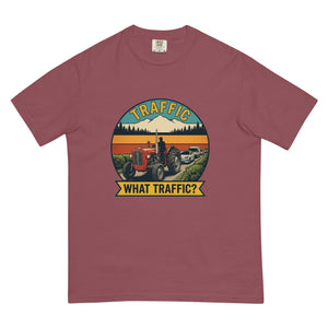 The Tractor Mugs Store Brick / S Massey Ferguson 35X TRAFFIC WHAT TRAFFIC? Outdoor | Unisex Premium T-shirt Quality Farmers Merch