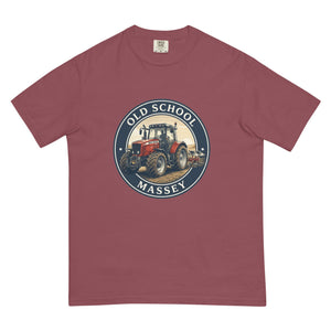 The Tractor Mugs Store Brick / S Massey Ferguson 6480 OLD SCHOOL MASSEY Engraving | Unisex Premium T-shirt Quality Farmers Merch