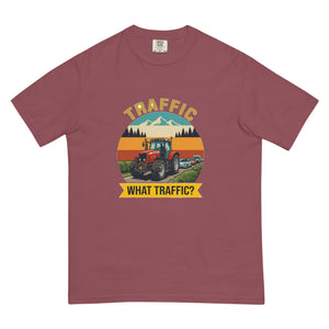 The Tractor Mugs Store Brick / S Massey Ferguson 6480 TRAFFIC WHAT TRAFFIC? Outdoor | Unisex Premium T-shirt Quality Farmers Merch