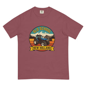 The Tractor Mugs Store Brick / S New Holland TM 135 OLD SCHOOL NEW HOLLAND Outdoor | Unisex Premium T-shirt Quality Farmers Merch