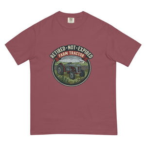 The Tractor Mugs Store Brick / S Retired Not Expired — Farm Tractor | Unisex Premium T-shirt Quality Farmers Merch
